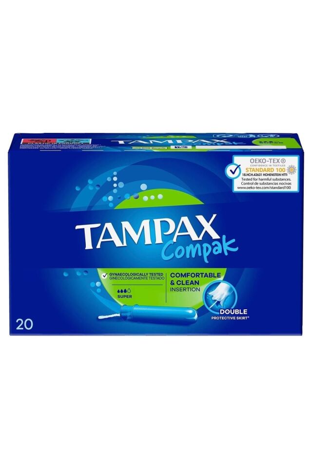 TAMPAX COMPAK TAMPON SUPER 20'Lİ