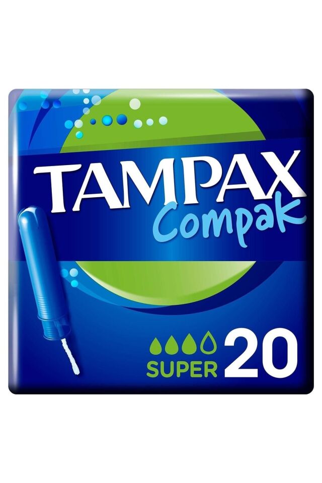 TAMPAX COMPAK TAMPON SUPER 20'Lİ