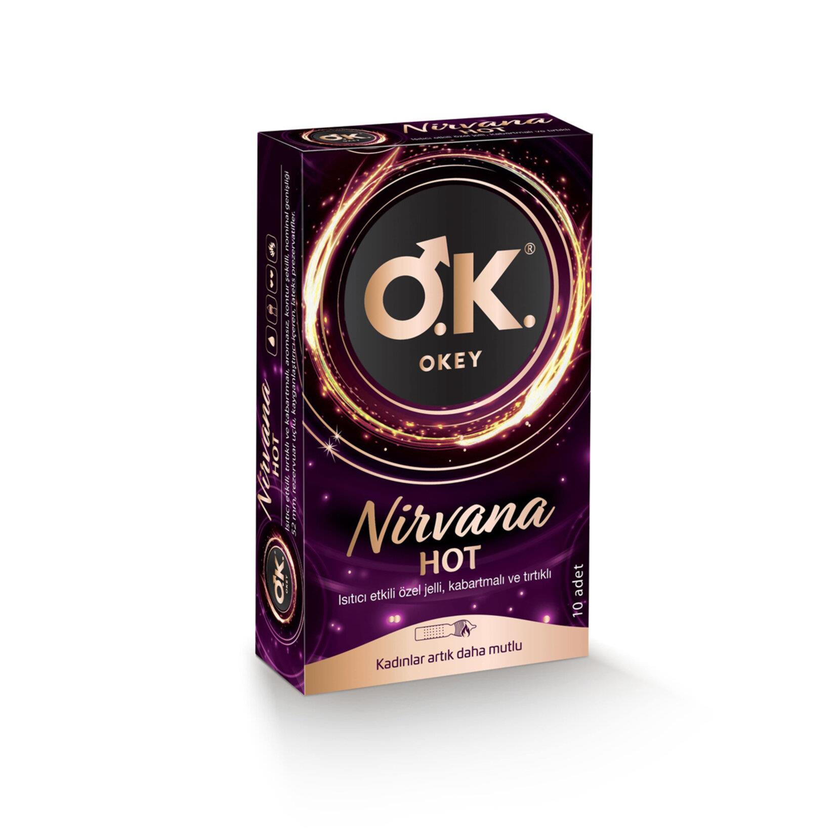 OKEY NİRVANA HOT 10 LU PREZERVATİF