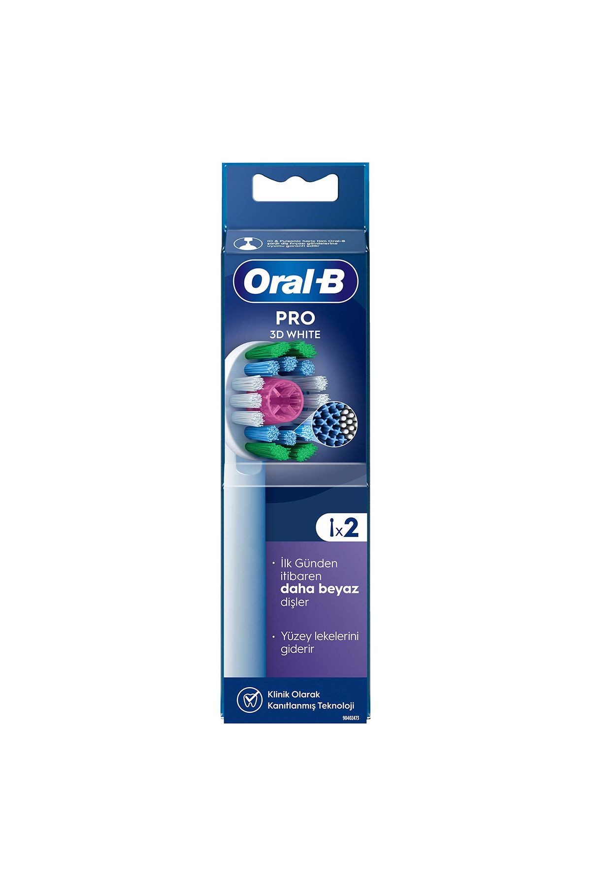 ORAL-B ŞARJLI YEDEK BAŞLIK 3D WHİTE LUXE DİŞ FIRÇASI 2'Lİ