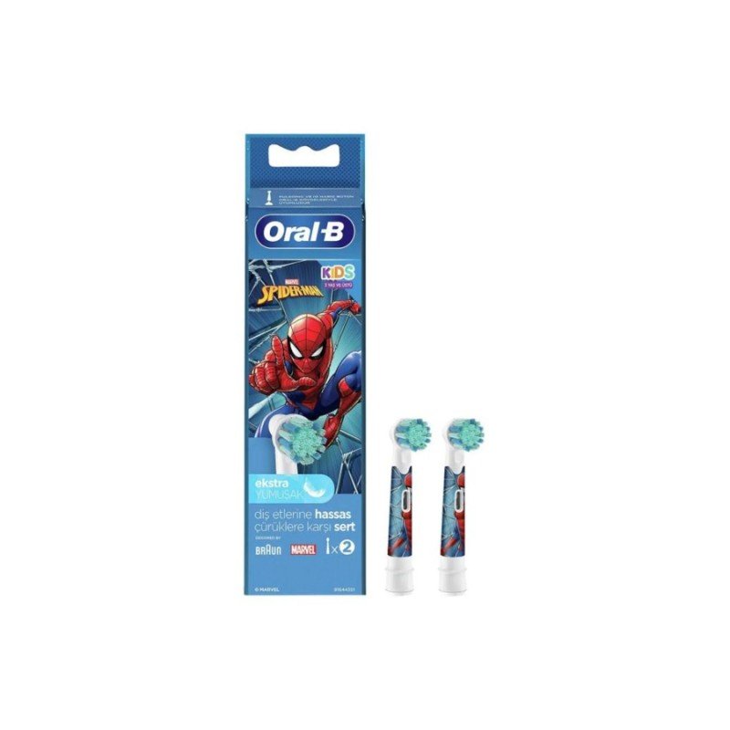 ORAL-B ŞARJLI FIRÇA YEDEK BAŞLIĞI 2'Lİ - SPİDERMAN