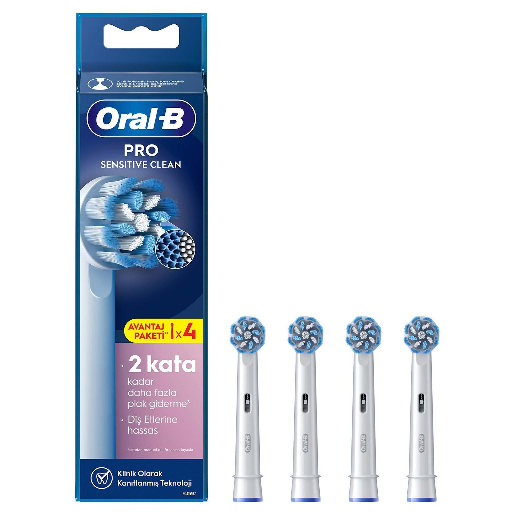 ORAL-B ŞARJLI YEDEK BAŞLIK SENSİTİVE DİŞ FIRÇASI 4'LÜ