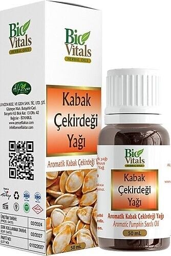 BİO VİTALS YAG 50ML KABAK ÇEKİRDEĞİ