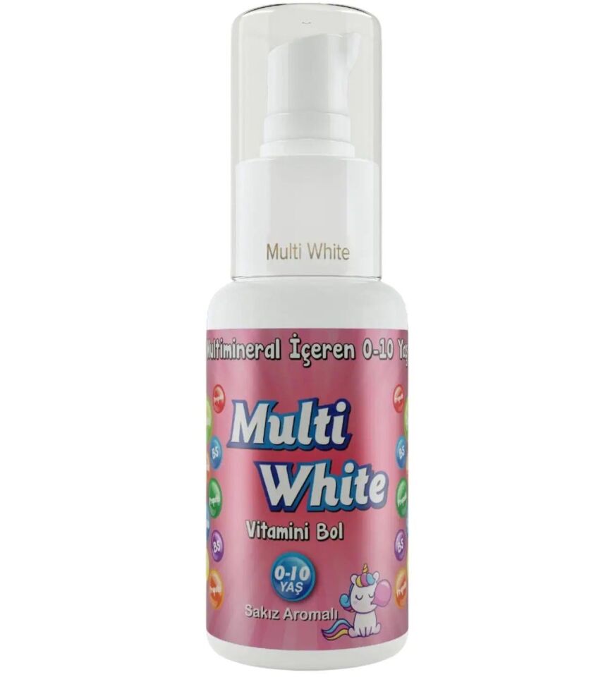 MULTI WHITE DIS MACUNU SAKIZ AROMALI 0-10 YAS 50ML