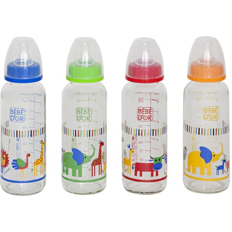 BEBEDOR BİBERON CAM DESENLİ 250 ML 31302