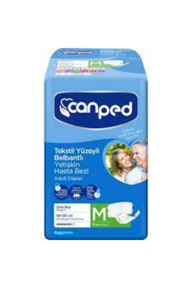 CANPED TEKSTİL YÜZEYLİ BELBANTLI HASTA BEZİ ORTA 9 ADET