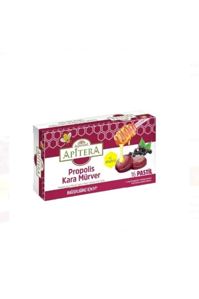 APITERA PROPLIS KARA MURVER 16 PASTİL