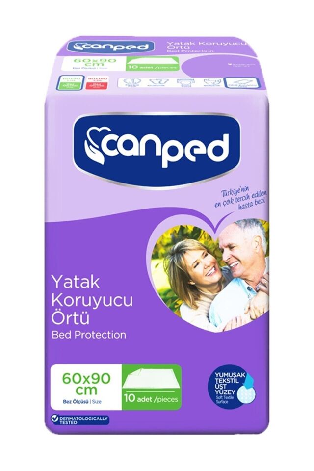 CANPED YATAK KORUYUCU 60X90 10 ADET