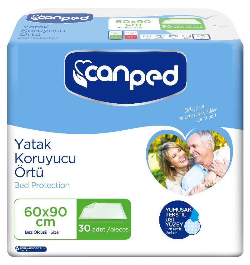 CANPED YATAK KORUYUCU 60X90 30 ADET