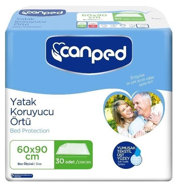 CANPED YATAK KORUYUCU 60X90 30 ADET