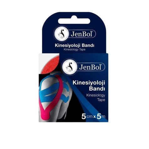 JENBOL KİNESİOLOGY TAPE AĞRI BANDI 5 CM X 5 M - KIRMIZI