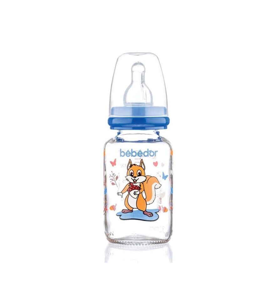 BEBEDOR BİBERON CAM DESENLİ 125 ML 30302