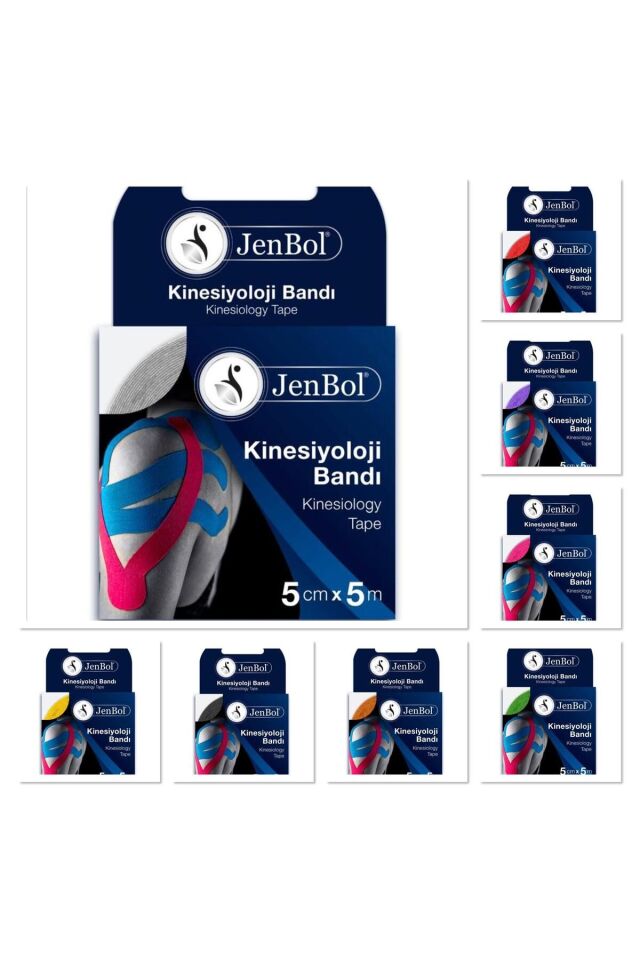 JENBOL KİNESİOLOGY TAPE AĞRI BANDI 5 CM X 5 M - SİYAH