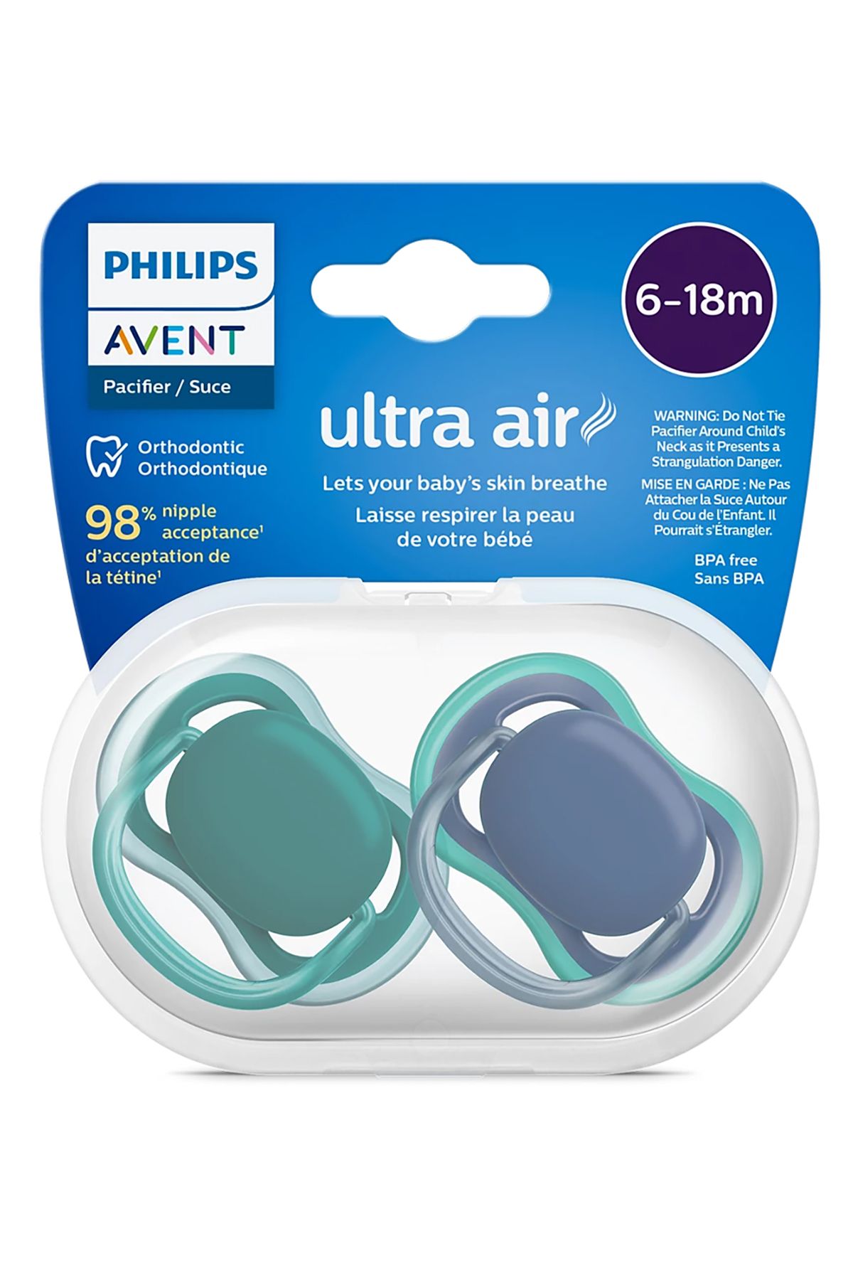 AVENT ULTRA AIR 6-18 AY EMZİK 2'Lİ ERKEK SCF085/31