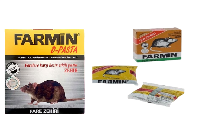 FARMİN FARE ZEHİRİ +FARMİN D-PASTA