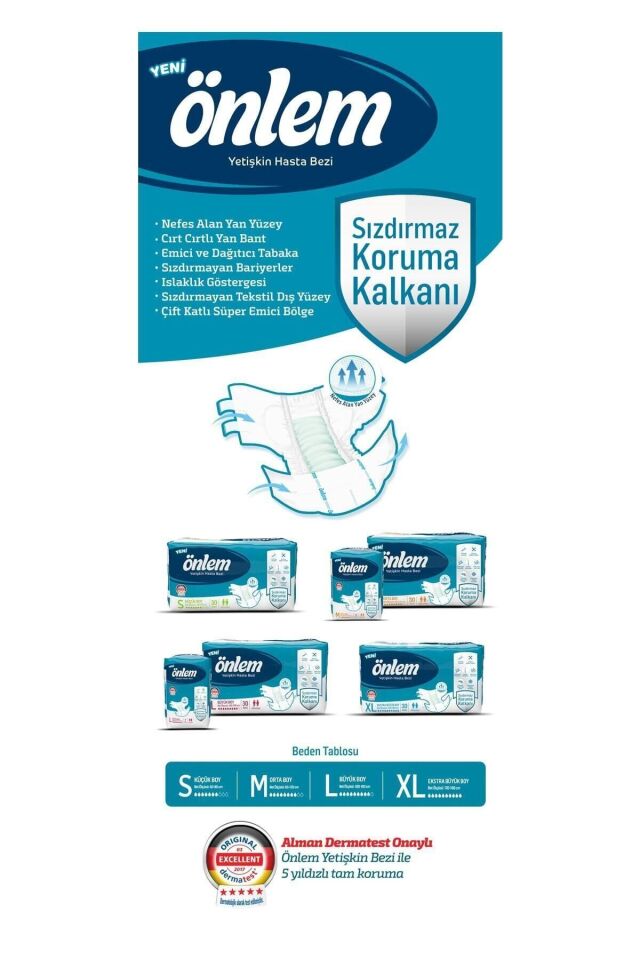 ÖNLEM HASTA BEZİ LARGE BEDEN 30 ADET