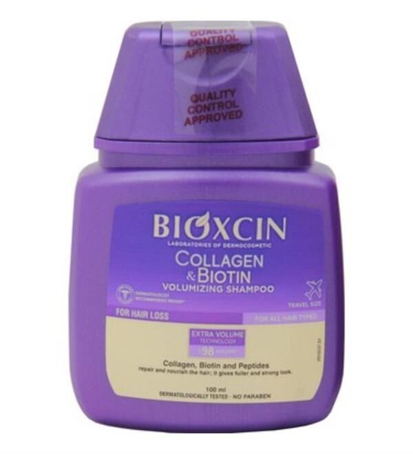 BİOXCİN COLLAGEN VE BİOTİN HACİM ŞAMPUANI 100 ML SEYAHAT BOY