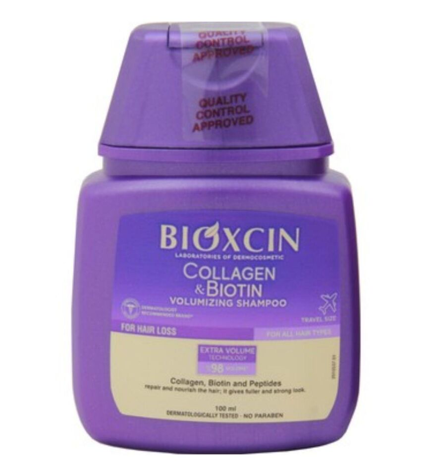 BİOXCİN COLLAGEN VE BİOTİN HACİM ŞAMPUANI 100 ML SEYAHAT BOY