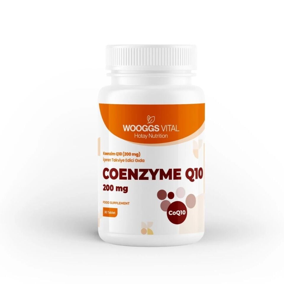 WOOGGS VITAL KOENZİM Q10 ( 200 MG) İTEG 30 TABLET