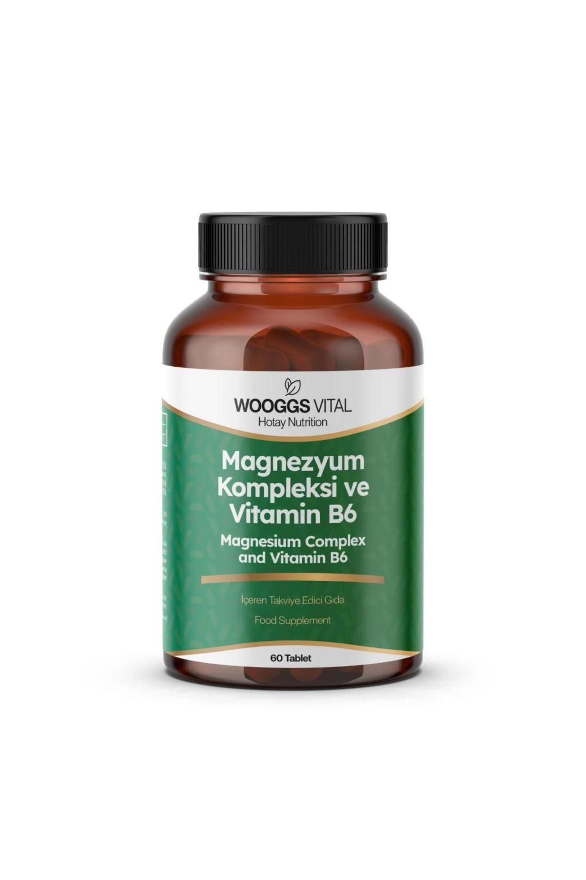 WOOGGS VITAL MAGNEZYUM KOMPLEKS VE VİTAMİN B6 İTEG 60 TABLET