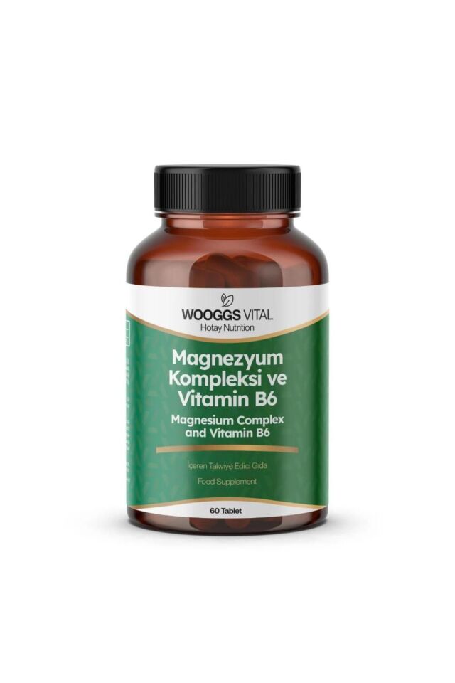 WOOGGS VITAL MAGNEZYUM KOMPLEKS VE VİTAMİN B6 İTEG 60 TABLET