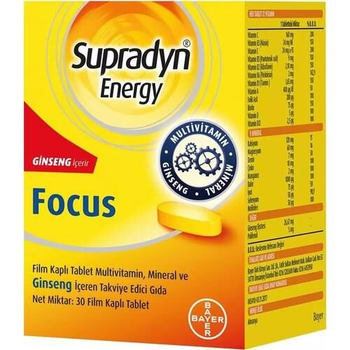 SUPRADYN ENERGY FOCUS 30 TABLET