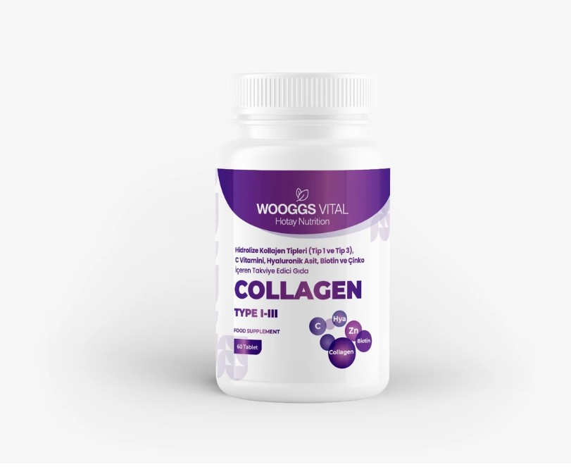 WOOGGS VITAL COLLAGEN TİPLERİ (TİP 1 VE TİP 3),İTEG 60 TABLET