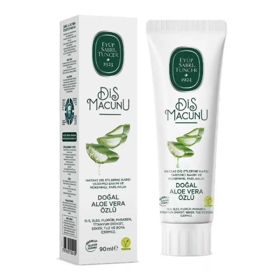 EYÜP SABRİ TUNCER DİŞ MACUNU DOGAL ALOE VERA OZLU 90 ML