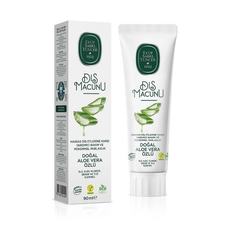 EYÜP SABRİ TUNCER DİŞ MACUNU DOGAL ALOE VERA OZLU 90 ML