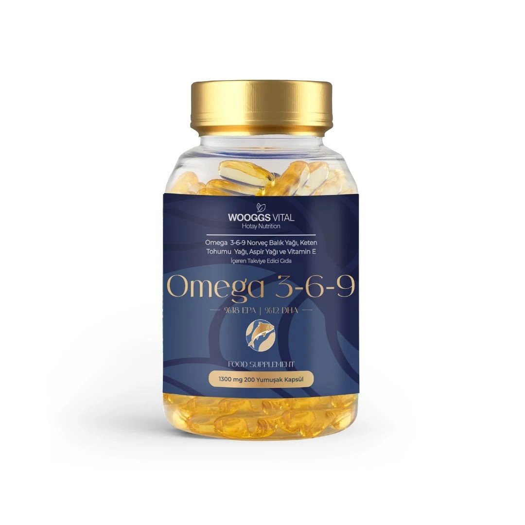 WOOGGS VITAL OMEGA 3-6-9 NORVEÇ BALIK YAĞI İTEG 200 SOFT GEL
