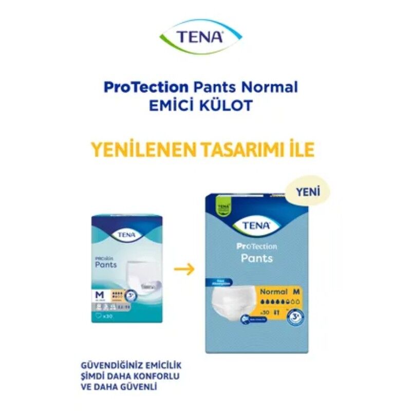TENA PANTS NORMAL EMİCİ KÜLOT MEDIUM 30LU
