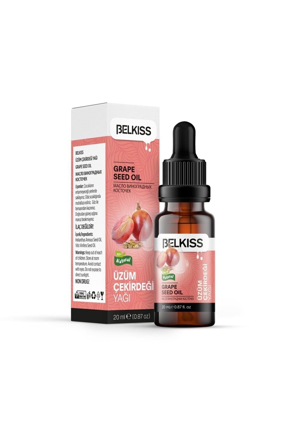BELKISS ÜZÜM ÇEKİRDEĞİ YAĞI 20 ML