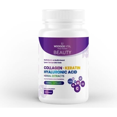 WOOGGS VITAL MULTİVİTAMİN VE MULTİMİNERAL BEAUTY (SKIN HAIR NAILS) 120 KAPSÜL