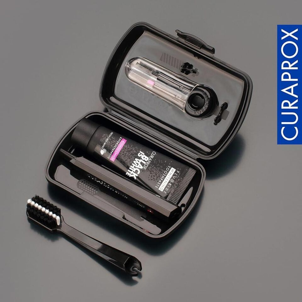 CURAPROX BLACK-WHİTE SEYAHAT FIRÇA SETİ