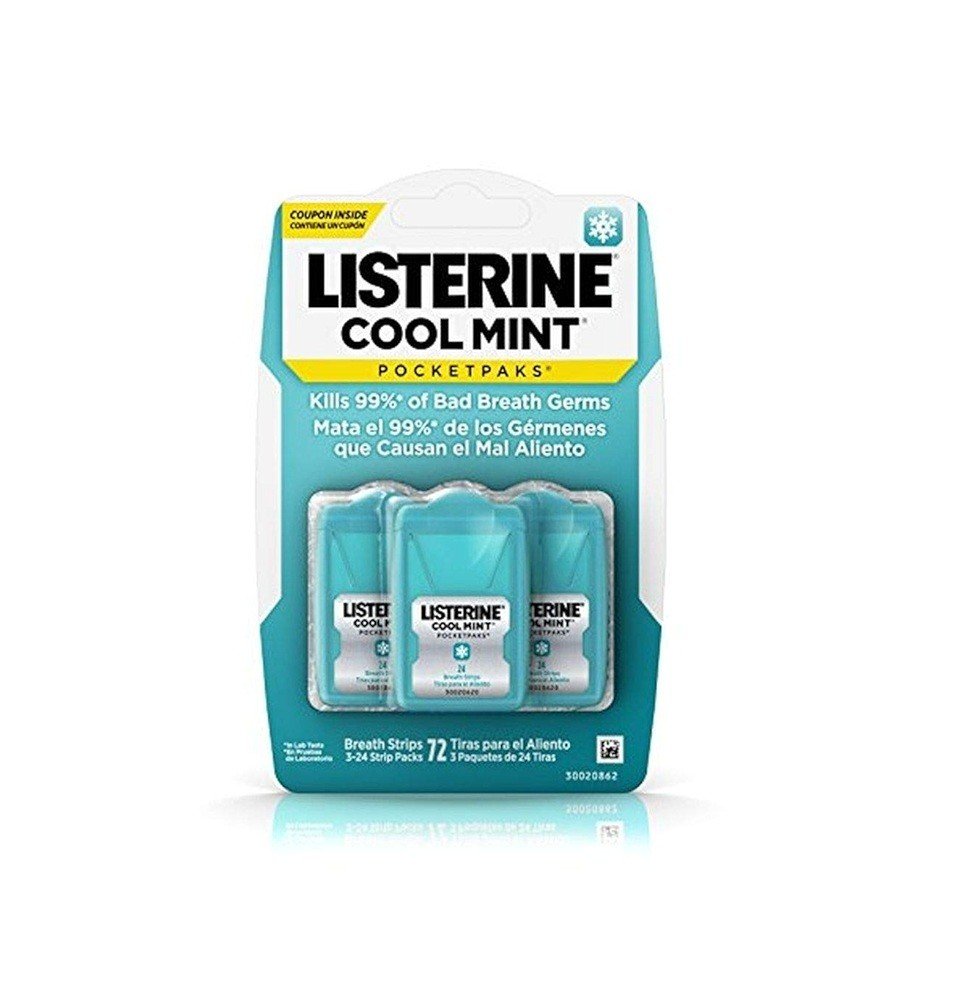 LİSTERİNE COOL MİNT POCKETPAKS 3LÜ (72 YAPRAK)