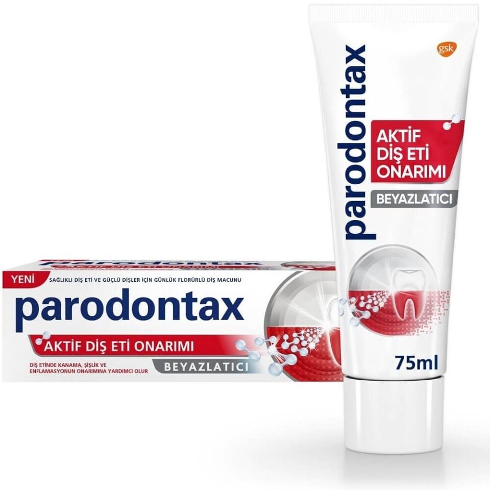 PARODONTAX DİŞ ETİ GÜÇLENDİRME KORUMA BEYAZLATICI DİŞ MACUNU 75 ML