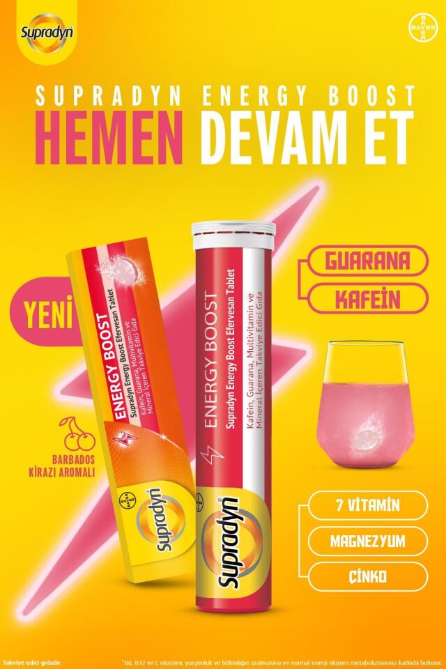 SUPRADYN ENERGY BOOST TAEF 15 EFERVESAN TABLET