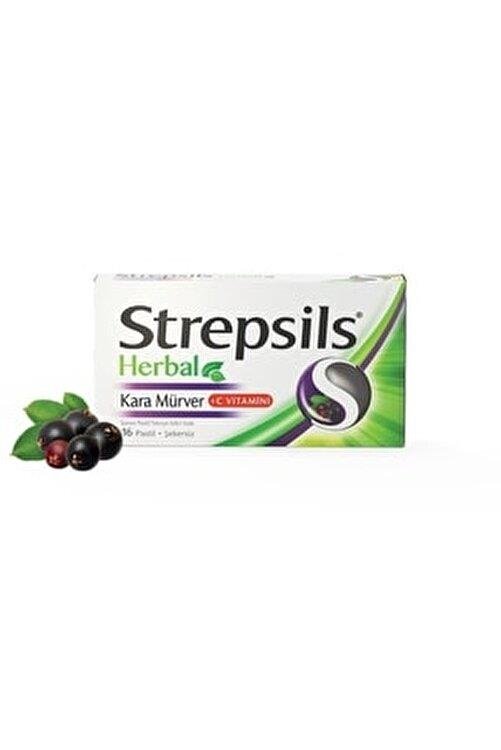 STREPSILS HERBAL KARA MÜRVER 16 PASTİL