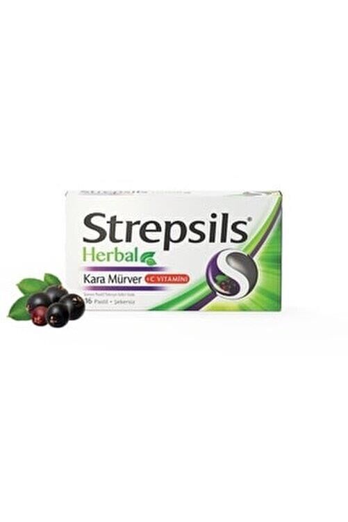 STREPSILS HERBAL KARA MÜRVER 16 PASTİL