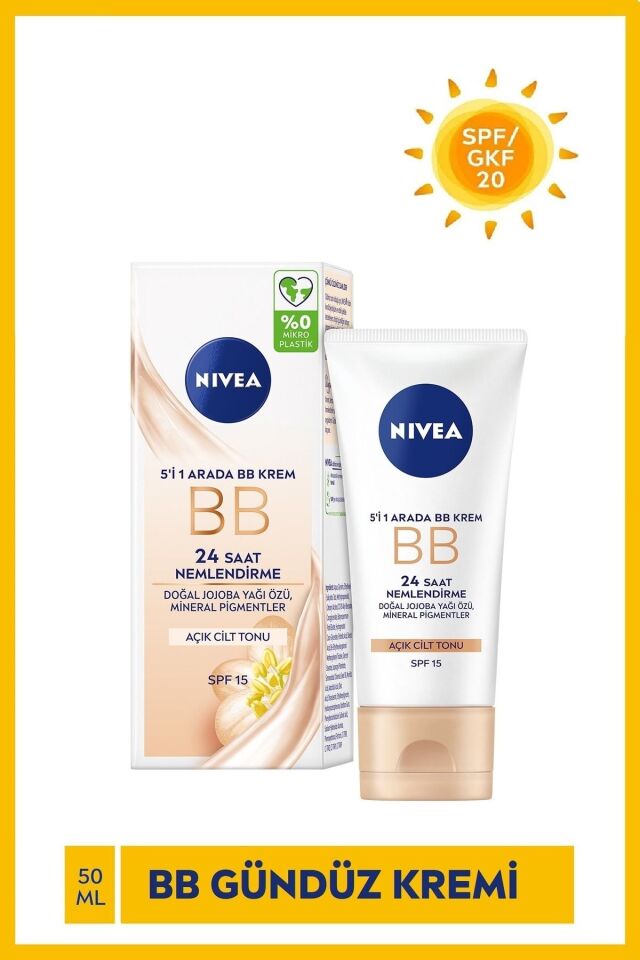 NIVEA 5'İ 1 ARADA BB KREM AÇIK TON 50 ML