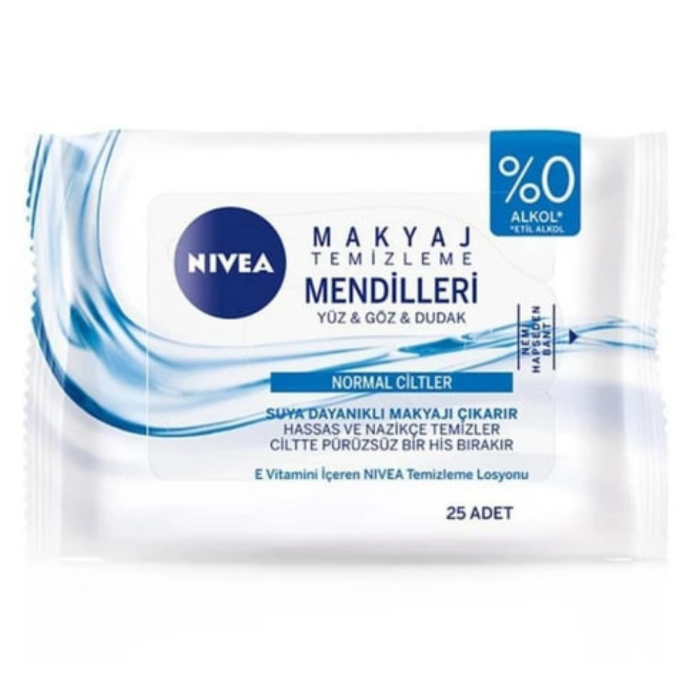 NIVEA 3 IN 1 CANLANDIRICI MAKYAJ TEMİZLEME MENDİLİ 25Lİ