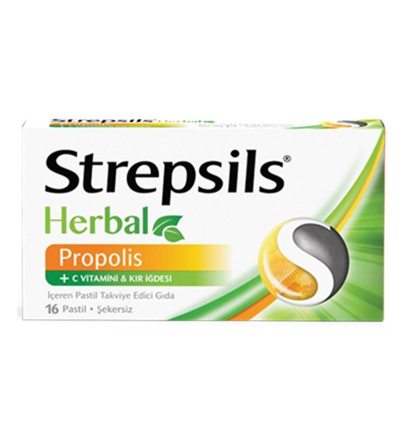 STREPSILS HERBAL PROPOLIS 16 PASTİL