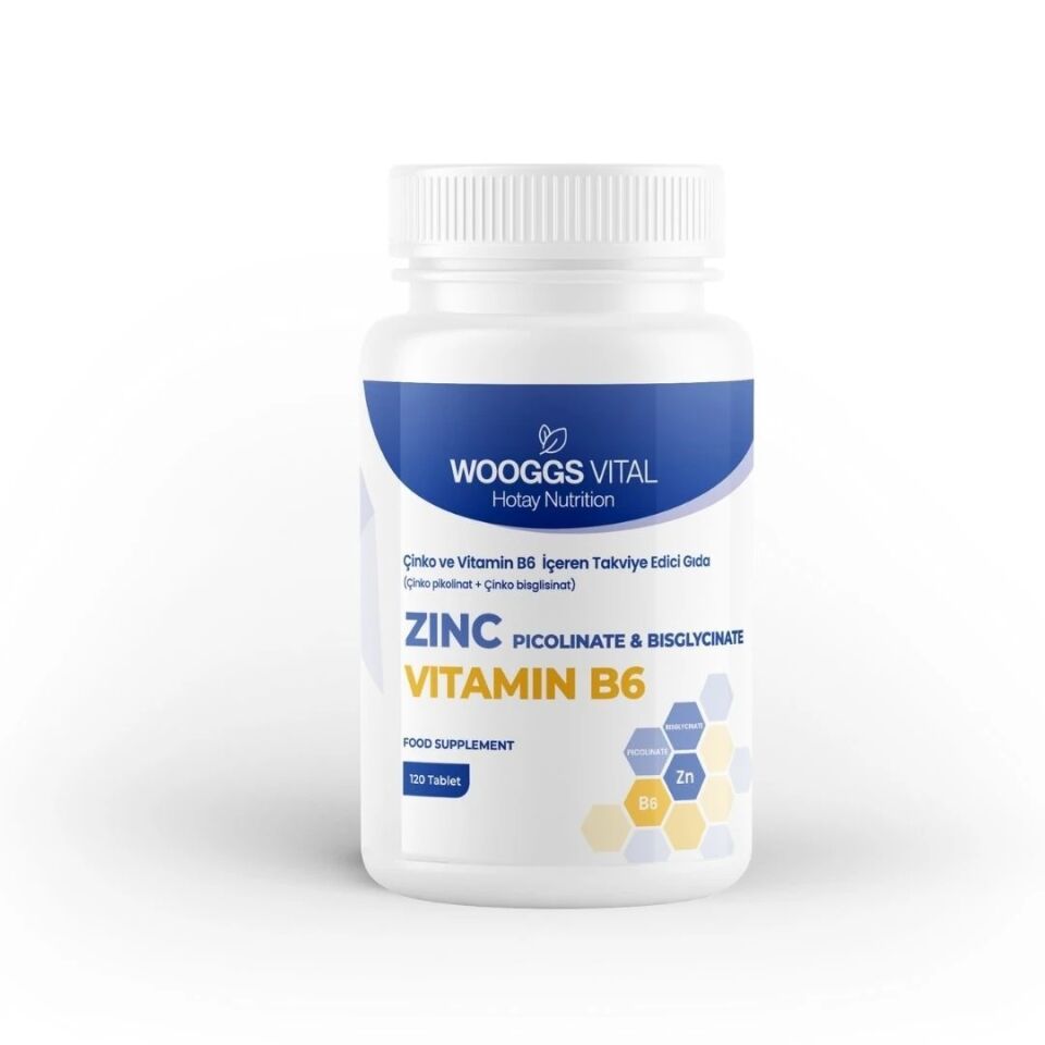 WOOGGS VITAL ÇİNKO VE B6  İTEG 120 TABLET