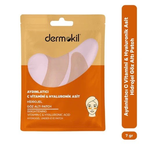 DERMOKİL AYDINLATICI C VİTAMİNİ VE HYALURONİK ASİT HİDROJEL GÖZ ALTI PATCH 7 GR