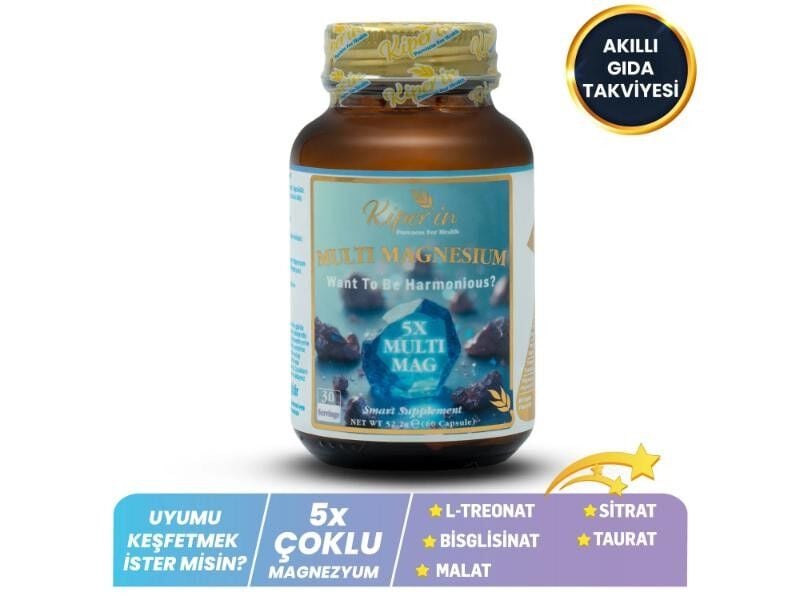 KİPERİN MAGNEZYUM MULTI 5X KIPERIN 60KAPSUL