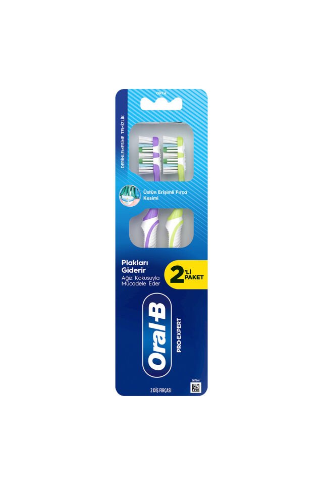 ORAL-B PRO EXPERT DERİNLEMESİNE TEMİZLİK DİŞ FIRÇASI 2'Lİ PAKET