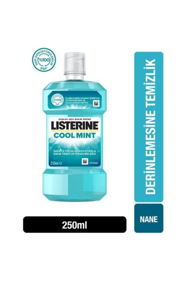 LİSTERİNE COOL MİNT NANE AROMALI AĞIZ ÇALKALAMA SUYU 250 ML