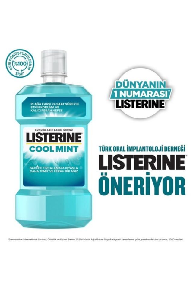 LİSTERİNE COOL MİNT NANE AROMALI AĞIZ ÇALKALAMA SUYU 250 ML