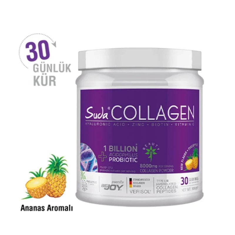 SUDA COLLAGEN PROBİYOTİK ANANAS AROMALI 300 GR