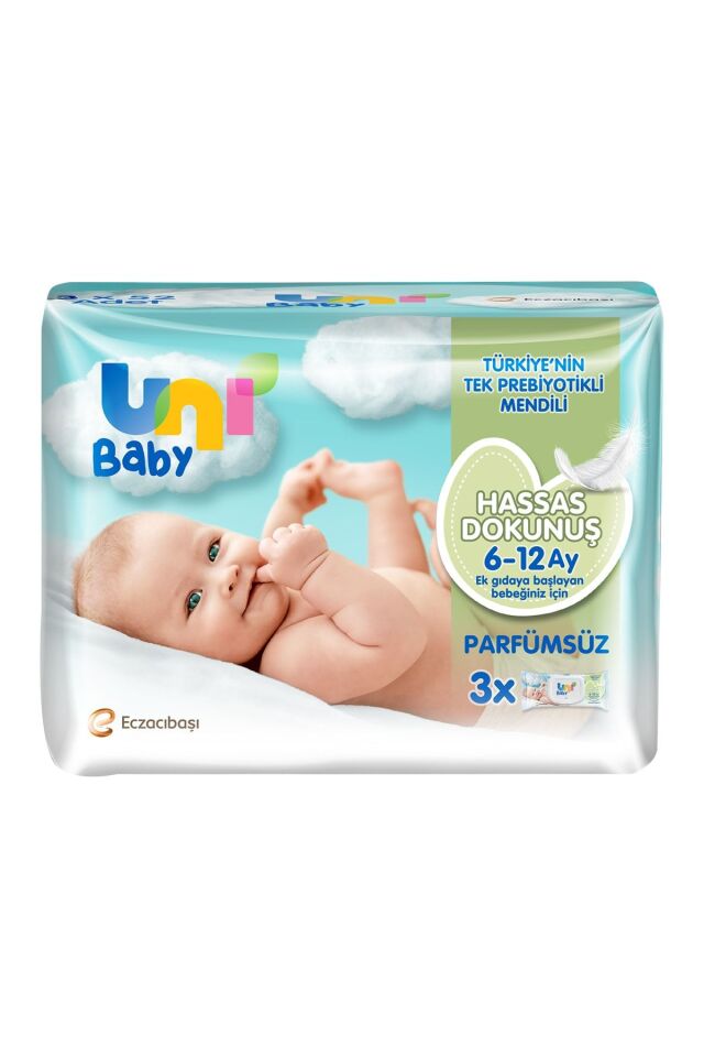 UNI BABY HASSAS DOKUNUŞ 3LÜ ISLAK MENDİL 6-12